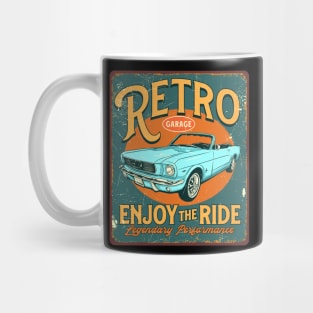 Retro Vintage Automotive Tin Sign Mug